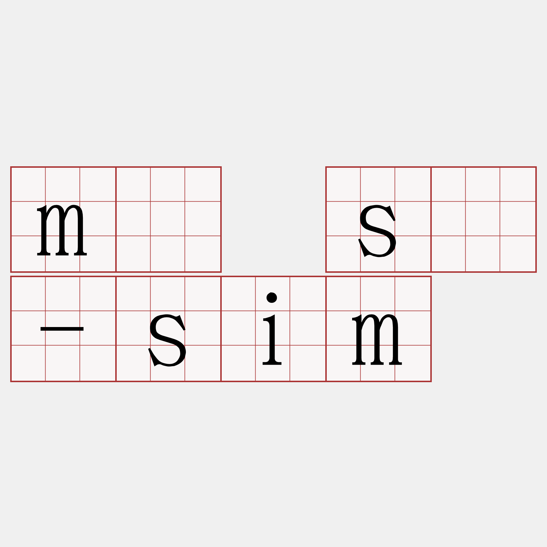 m̄ sí-sim